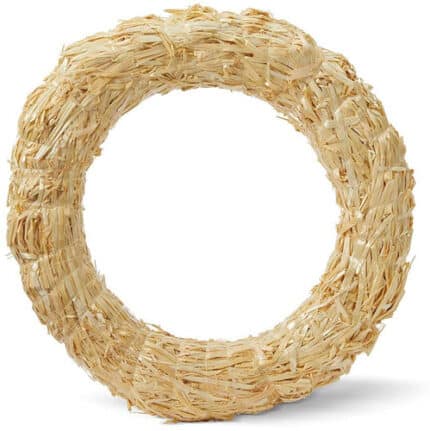 Straw Wreath 12" 15/cs