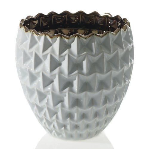 0355a741-82b1-4a9d-ad31-1aea6032b54f.jpg Melrose Pot 5.5"x5.75" white each - Image 1