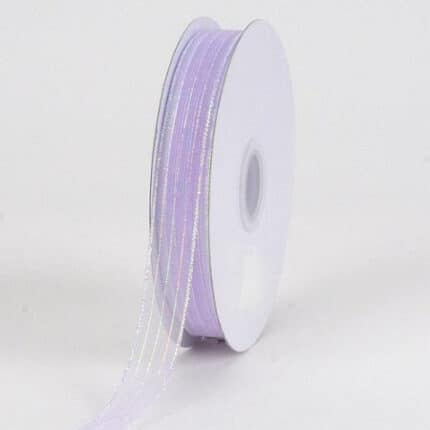 CORSAGE #3 STRIPED chiffon lavender 50yrds