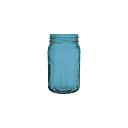 Jardin Vintage Jar 5 1/2" Blue 24cs