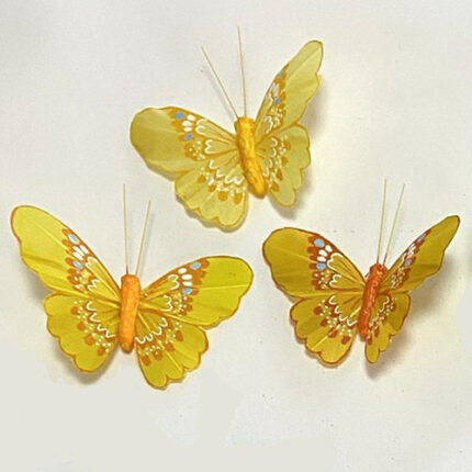 BUTTERFLY 3.5" yellow mix 12/b