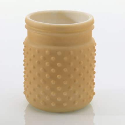 Hobnail Jar 4"x5" peach each