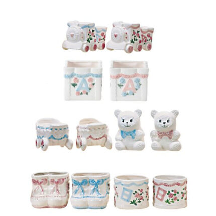 Baby pottery 6.5"x4"x4" asst each