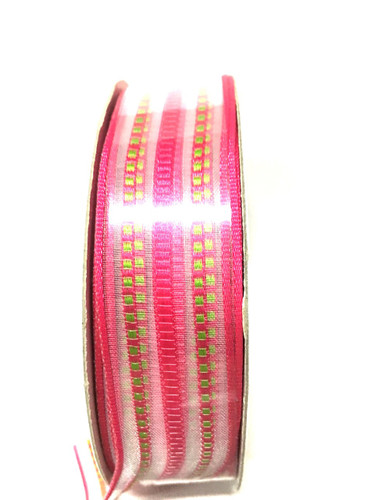 #5 CHIFFON htpk/lime 25yrds