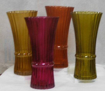 Glass Asst Quapaw  9" 7861 6cs