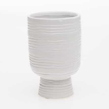 Monaco Vase 4"x6.6" white each