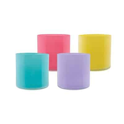 Cylinders 5"x 5" opaque lollipop asst 12cs