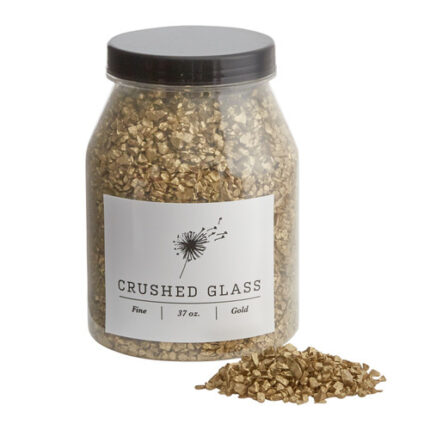 Crushed Glass fine gold 32oz