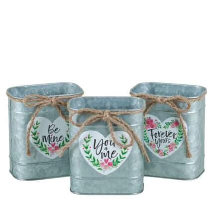 Rectangle tin 5"x3.25" w/heart