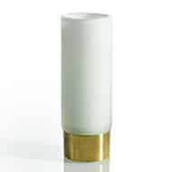 VEIL VASE 2.5"x 8" WHITE EA