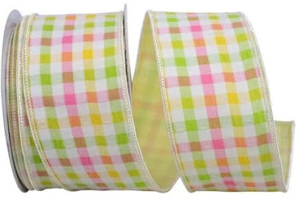 SPR #9 Gingham Pastel pk/grn/yell 50