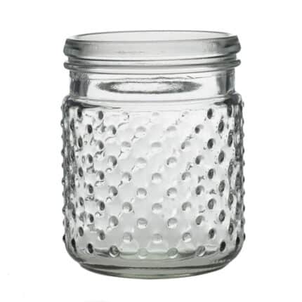 Hobnail Jar 4"x5" clear each