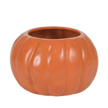 Cer Pumpkin Plntr matte 3.75" ea 4927PTR/1PM