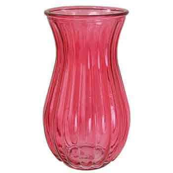 Ribbed Vs 8.75" pink 12/cs