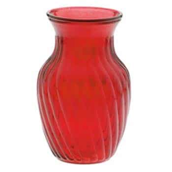 Rose Ribbed Red 8" G058