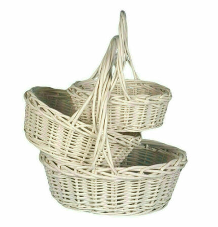 Bskt Set x3 RND willow white (