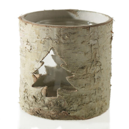 Birch tree votive 3.75"x3.75" each