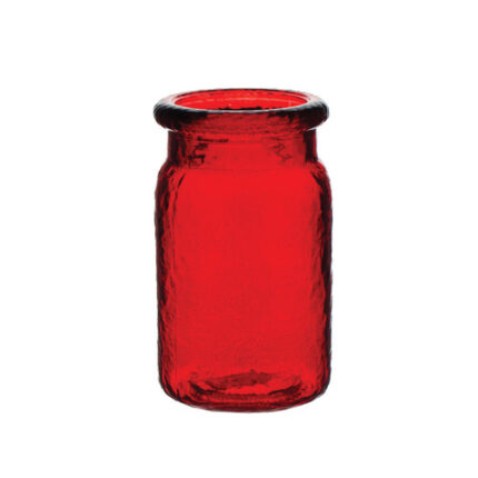 Hammered Jar 5 1/2" ruby 12/cs