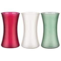 Gathering Vase 8" mistletoe frost asst 12cs