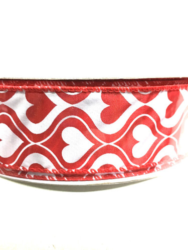 #9 red stn w/wht hourglass hea