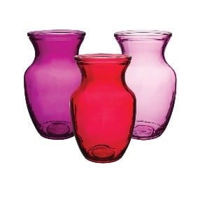 Rose vase 8" Lipstick Shine 12cs 4999