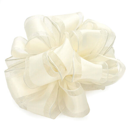 #9 ivory satin w/sheer edge 50yrds