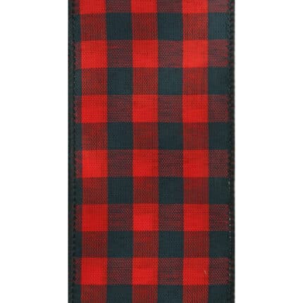 CHR #9 DW Buffalo plaid rd/blk 50y