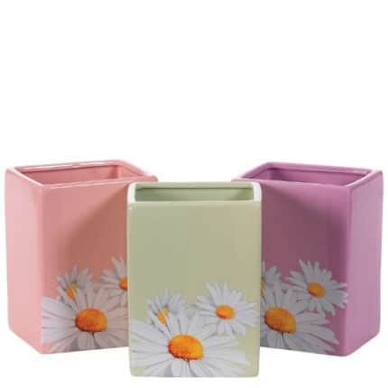 Spr. Ceramic Rectangle Daisy Vs 6" 7346PTR