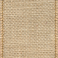 #9 Burlap Natural Wired 10YD