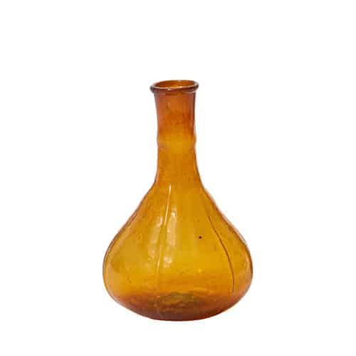 38a477de-f1ed-41d8-8663-aeeb597f8b71.jpg Juliana Budvase 3.5"x5" amber - Image 1