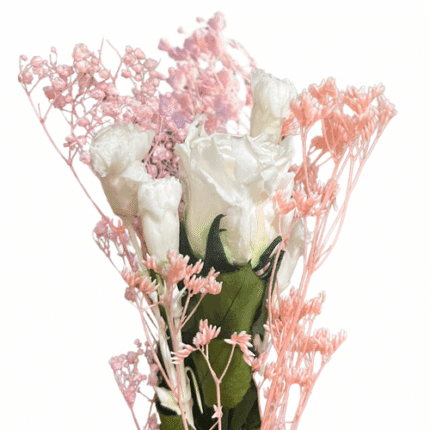 Dried Bouquet Pink & White naranjo