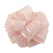 #9 pk blush sheer stripes w/satin edge 25 yrds