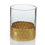ELSA VASE 3.25"x4" GOLD EA