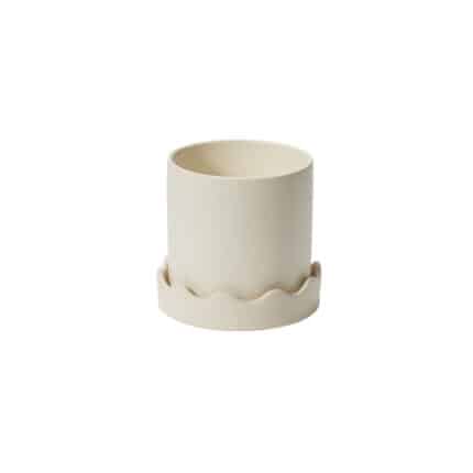 Pissaro Pot w/saucer 6"x5.75"
