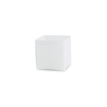 Square shiny wht 6"x6"x6" each