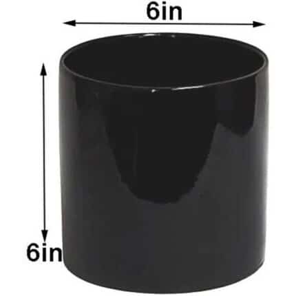 Cylinder 6x6 shiny black