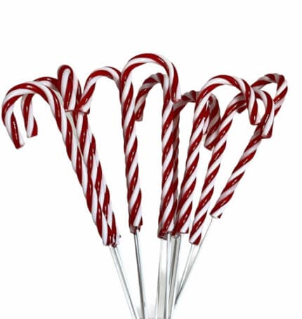 PICK CANDY CANE 6" 1dz/bag