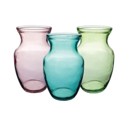 Rose Vase 8" Sheer Cabana 4999 12cs