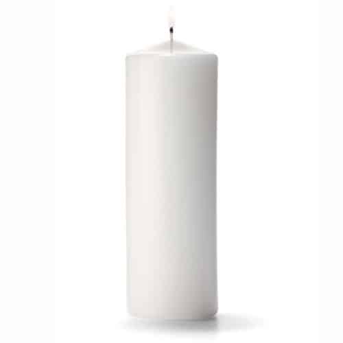 43bf7952-0b1c-42bd-a924-56c4b48f085c.jpg Pillar Candle 3x12 White each - Image 1