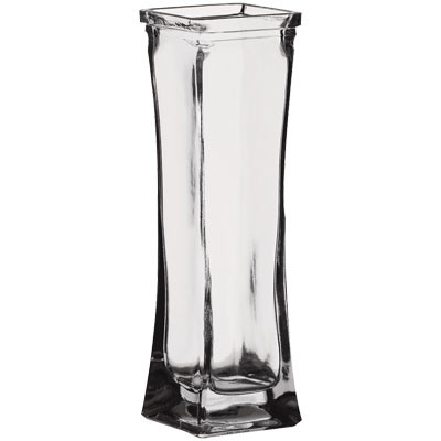 Bud Vase Square Flared 7 1/2" 24cs 3078