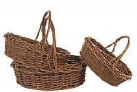 Oval Rustic Willow x3  MS1102