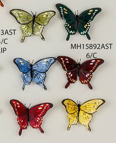 BUTTERFLY 4" feather 5892