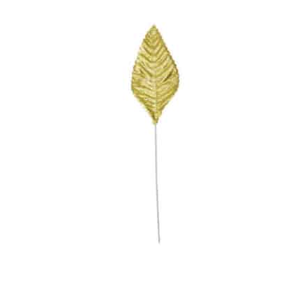 Corsage Leaves 3" Gold 50pk