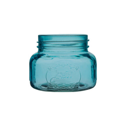 3 1/2" Jardin vintage jar blue