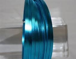 Wire Flat Turq Roll ea