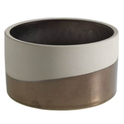 Qdoba bowl 5.25" x 3" bronze