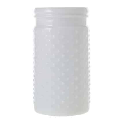 Hobnail Jar 4"x7.5" white each