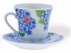 Tea Cup & Saucer Hydrangea 3.5"