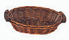 14" Bskt Tray Oval Honey 1576-