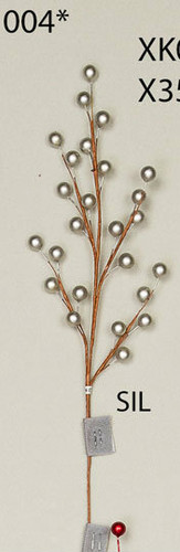 Ch Berry spray silver #1004SIL